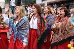 Soubory se představily v rámci mezinárodního folklorního festivalu.