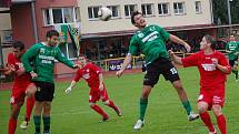 II. fotbalová liga: FK Baník Sokolov - SK Slovan Varnsdorf (v červeném)