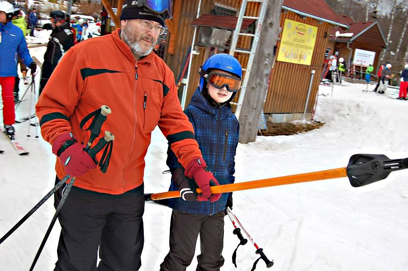 Začátek jarních prázdnin v bublavském skicentru.