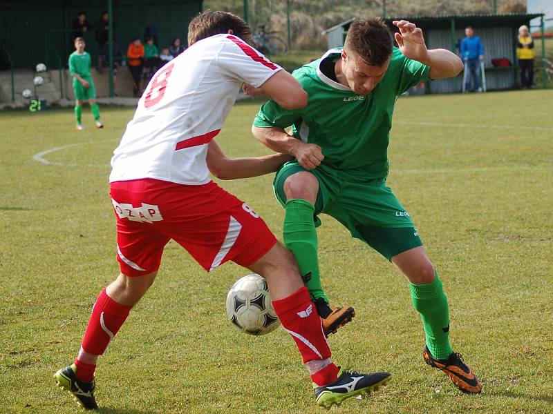 Krajský přebor: Sokol Citice (v zeleném) - FK Toužim