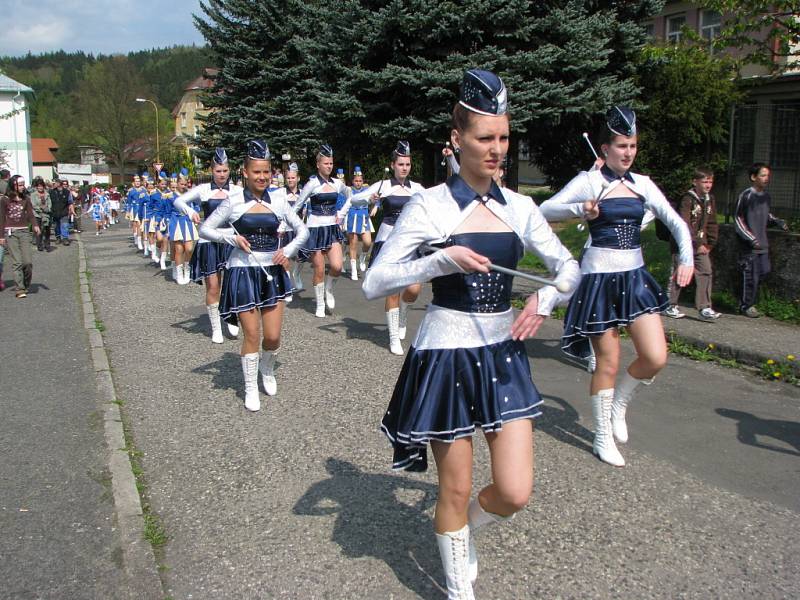 Oslavy osvobození od fašismu v Kynšperku nad Ohří.