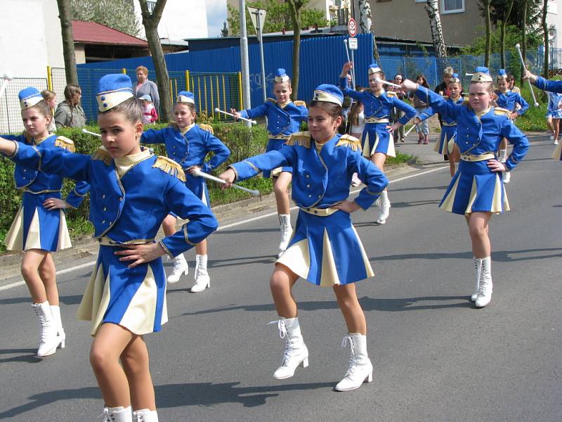 Oslavy osvobození od fašismu v Kynšperku nad Ohří.