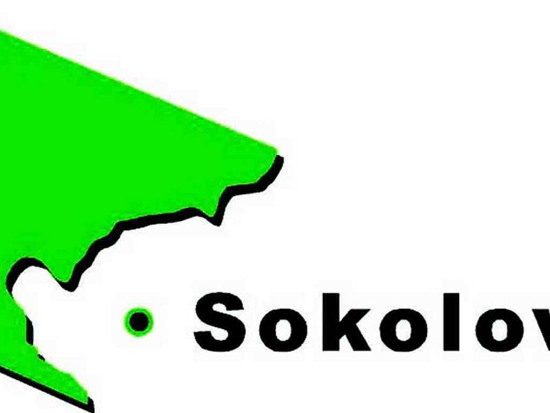 Logo města Sokolova.