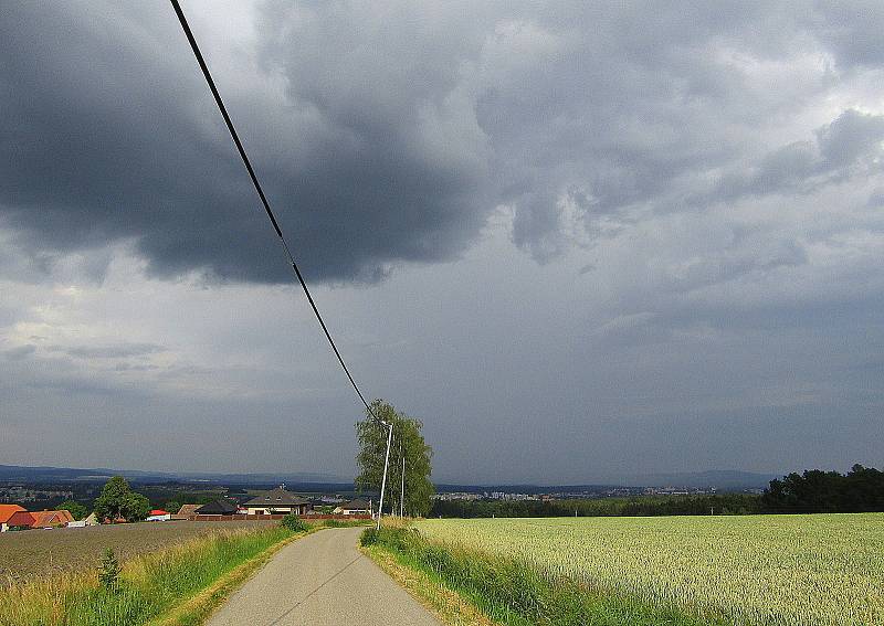 Bouřka se 24. června prohnala také Táborskem.