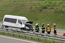 Havárie na dálnici D3 u Košic na Táborsku komplikuje od 8. ranní hodiny v pátek 19. května provoz.