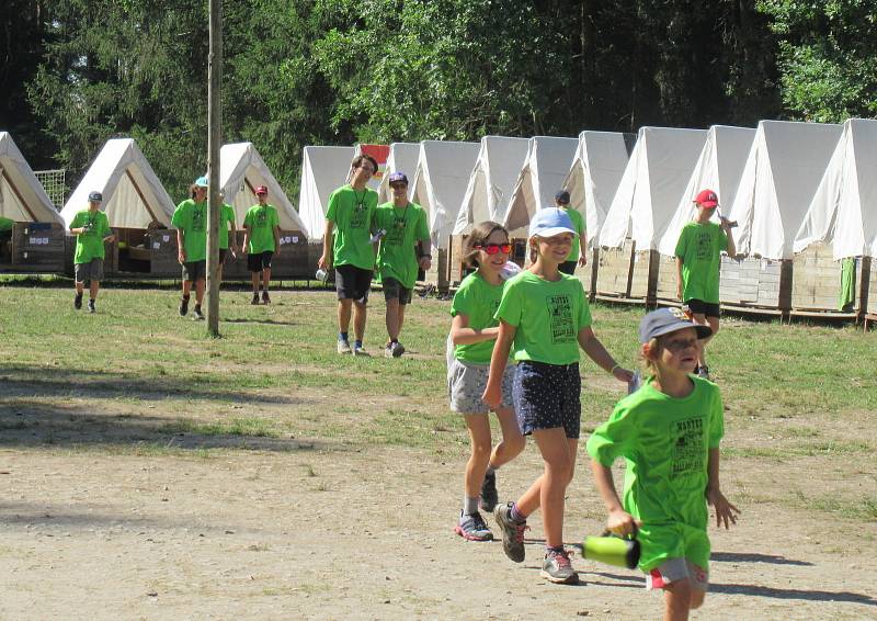 Letní Tábor v Borovanech Balloon club navštívily ve čtvrtek 13. srpna ředitelka českobudějovické hygieny Květoslava Kotrbová a hygieničky Marie Nosková a Romana Fürstová. Táborové zařízení nad Borovanským mlýnem absolvovalo důkladnou kontrolu bez poskvrny