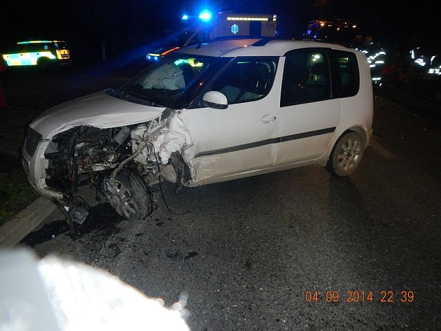 Dopravní nehoda 4.9.2014 Aleše Lachouta.