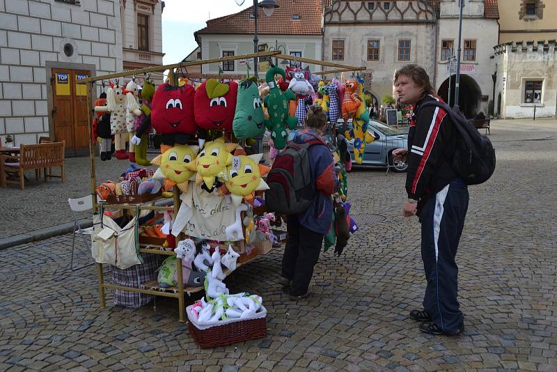 Sobotní Havelský trh na táborském Žižkově náměstí.