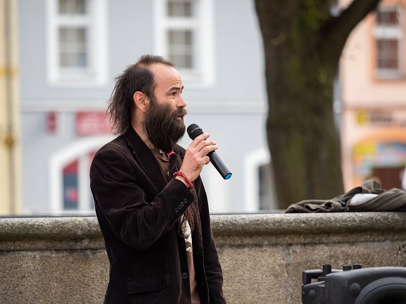 Demonstrace Hrad za hranou, republika v ohrožení v Soběslavi.