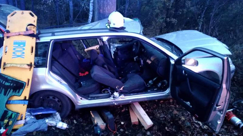 Vážná dopravní nehoda se v pondělí 11. listopadu stala u Sudoměřic u Bechyně.