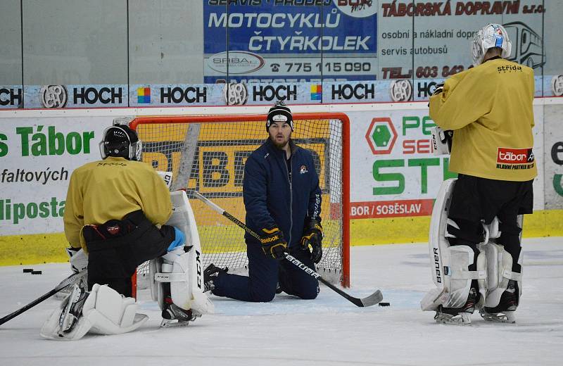 Extraligoví dorostenci HC Tábor už se potí na ledě.