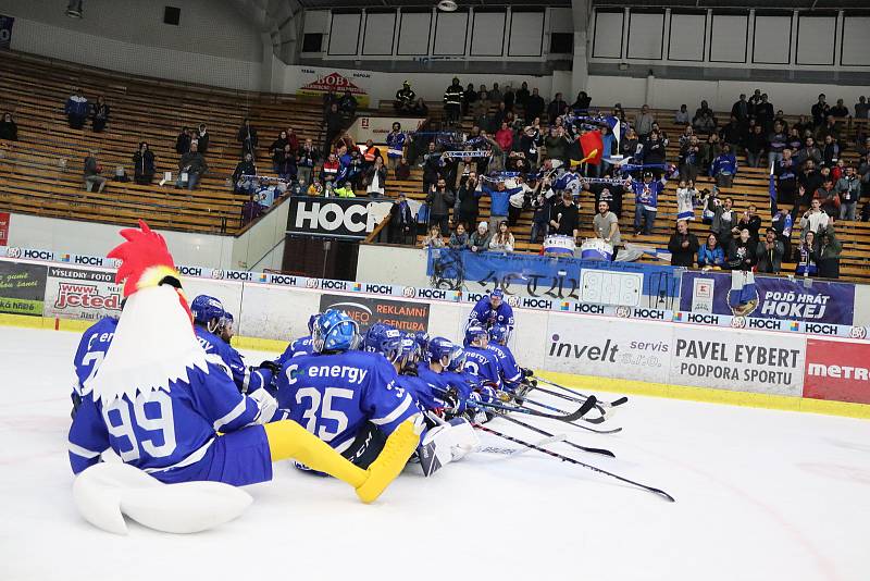 Utkání 8. kola II. ligy: HC Tábor - Kobra Praha 6:5 po nájezdech.