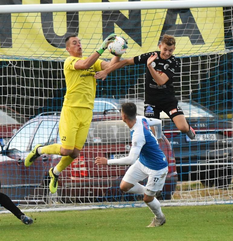 Z utkání Táborsko vs. Hradec Králové.