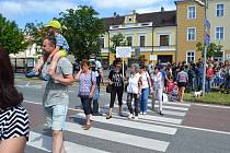 Chýnovští blokovali průjezd aut městem. Protestovali tak proti zdržení stavby obchvatu.