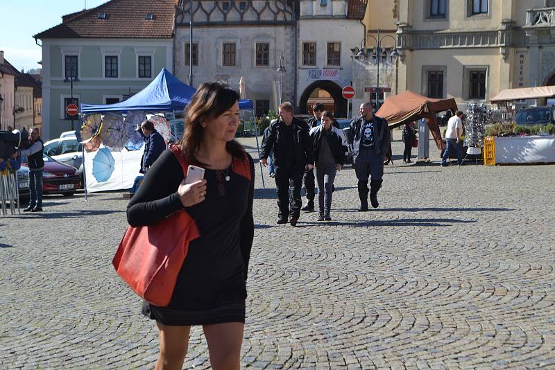 Sobotní Havelský trh na táborském Žižkově náměstí.