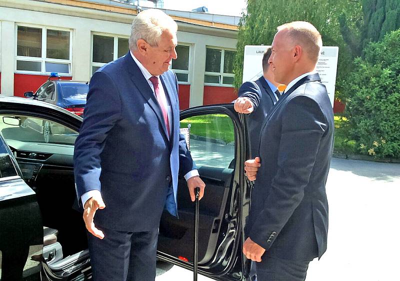 Prezident Miloš Zeman navštívil Bechyni.