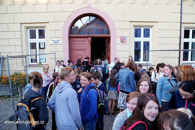 První školní den v ZŠ Mikuláše z Husi v Táboře.