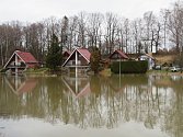 Černovický potok a Lužnice na Táborsku způsobily lokální povodně. Na snímcích Soběslav, Klenovice, Tučapy, Sedlečko a Planá nad Lužnicí.
