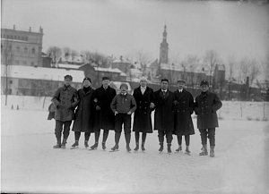 Dobové zimní snímky z Tábora. Foto: archiv Šechtl a Voseček