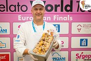 Jiří Hochman se svou zmrzlinou na evropské soutěži Gelato World Tour.