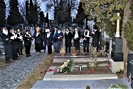 Pietní akt u hrobu Františka Bolecha