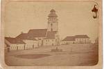 Nejstarší snímek města Bechyně z roku 1864.