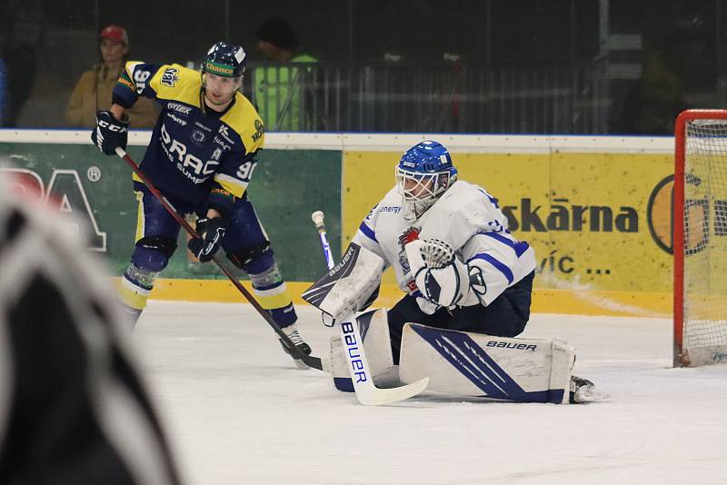 Pátý duel hokejové baráže o Chance ligu: Draci Pars Šumperk - HC Tábor 3:0