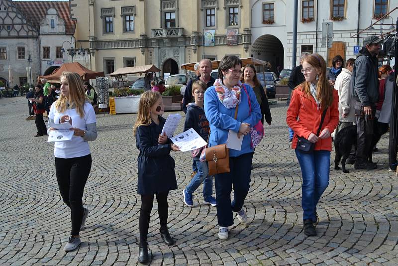 Sobotní Havelský trh na táborském Žižkově náměstí.