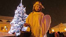 Táborské Vánoce začaly v pátek 1. prosince po 17. hodině večer.