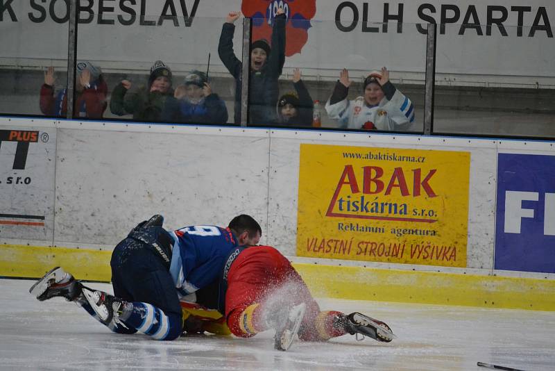 Nedělní utkání Soběslavi a Radomyšle skončilo vítězstvím domácího Spartaku v poměru 8:3.