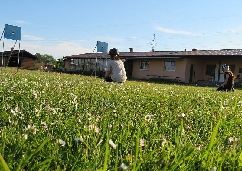 První trénink SDH Košice na fotbalovém hřišti ve středu 2. června 2021.