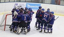 Hokejisté Soběslavi zvítězili v úvodním semifinálovém duelu na ledě Milevska 5:4 v prodloužení