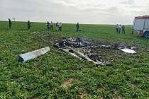 Na Táborsku havarovalo malé letadlo. Dva lidé při nehodě zemřeli.