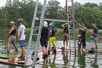 Kemp Karvánky mezi Soběslaví a Veselím nad Lužnicí hostil v sobotu 15. srpna již popáté závodníky na wakeboardech a wakeskatech.