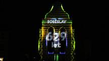 Závěrečným defilé Soběslavských slavností úrody v sobotu 14. září se stal videomapping na náměstí Republiky.
