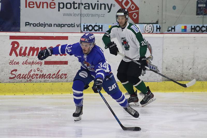 Postupový pátý zápas finále II. ligy: HC Tábor - Baník Příbram 3:0.