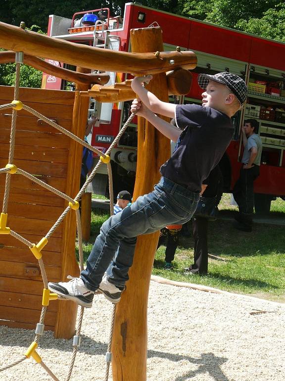 Táboráci slavili den dětí v lesoparku Pintovka