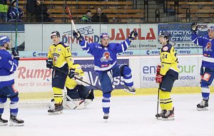 Táborští hokejisté zvítězili v Ústí nad Labem přesvědčivě 7:2.