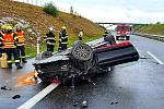Nehoda na dálnici D3 u Soběslavi.