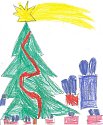 STROMEČEK  S HVĚZDOU. Takto vydá ozdobený stromeček s ještě nerozbalenými dárky  v rodině  Anetky Pěknicové z Tábora, která letos začala chodit do školy. 