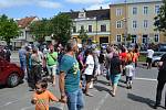 Chýnovští blokovali průjezd aut městem. Protestovali tak proti zdržení stavby obchvatu.