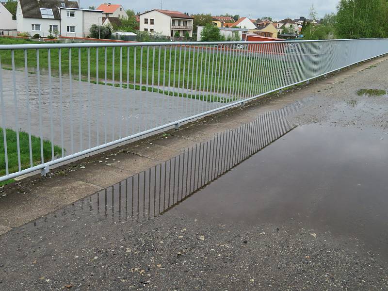 Lužnice, Nežárka a Černovický potok na Táborsku v pátek 14. května.