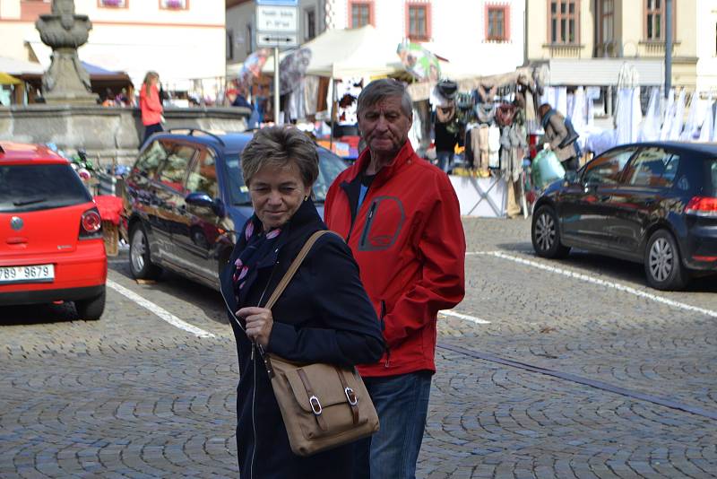 Sobotní Havelský trh na táborském Žižkově náměstí.