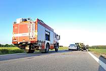 Dopravní nehoda dvou osobních automobilů u obce Řípec na Táborsku v úterý 30. května večer.