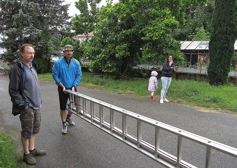 Kroužkování čápů v jižních Čechách, Hluboká nad Vltavou, Chýnov, Planá nad Lužnicí, Budislav a Soběslav.