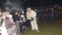 Krampusové zavítali poprvé do Jistebnice.