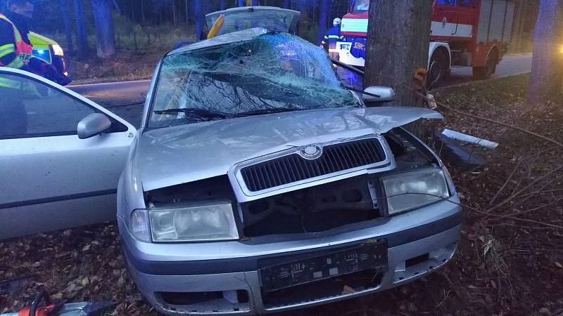 Vážná dopravní nehoda se v pondělí 11. listopadu stala u Sudoměřic u Bechyně.