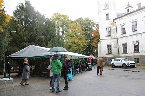 Dobročinný festival přilákal ve středu odpoledne na zámek v Jistebnici stovky lidí.