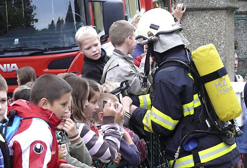 Den srdce a cvičný zásah hasičů v Chýnově