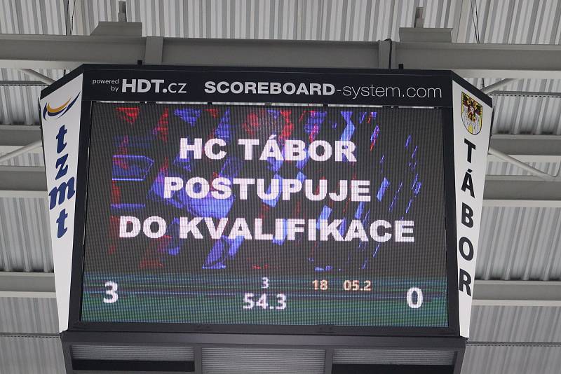 Postupový pátý zápas finále II. ligy: HC Tábor - Baník Příbram 3:0.